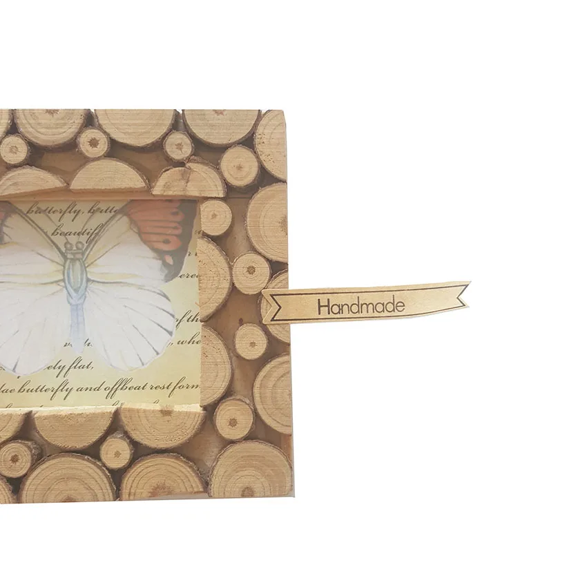 1000pcs/lot Cute HandMade Kraft Paper Strip Sealing Sticker Adhesive DIY Decorative Label For Birthday Gift