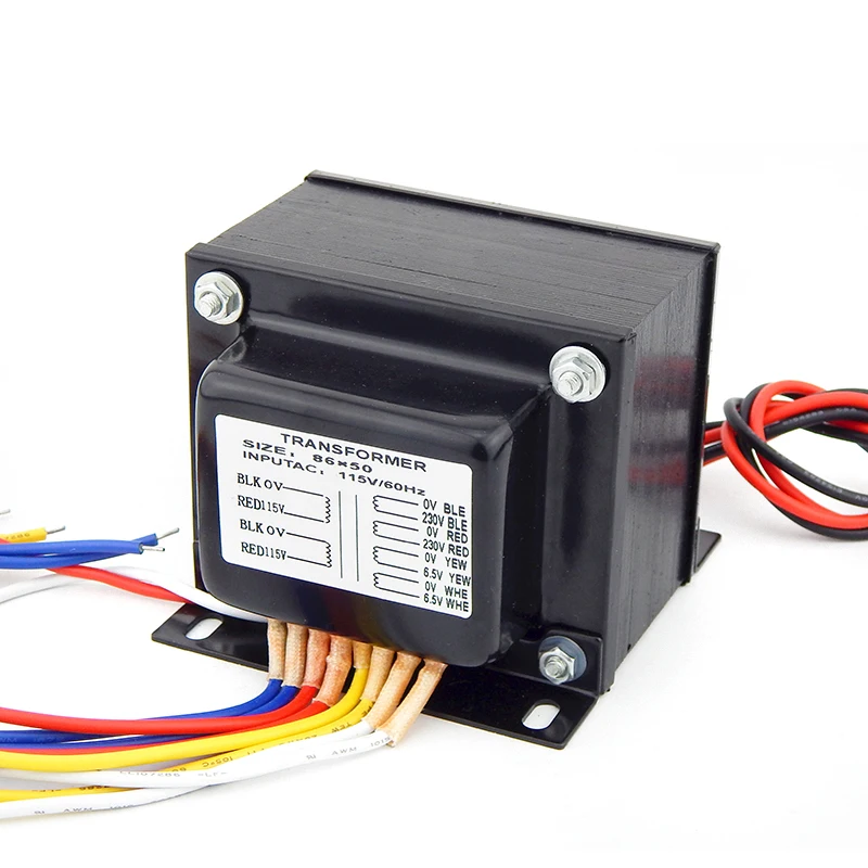 Mini Amplifier 130W E core Transformer for EL34 KT88 Tube Audio Amplifier power transformer output voltage 230V 6.5V microphone amplifier Audio Amplifier Boards