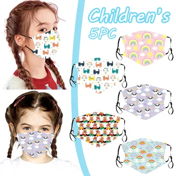 

Funda Mascarilla 5pc Kids Children Mask For Face Anti-dust Reusable Washable Mouth Face Masks Mondkapjes Mascherine Mondmasker