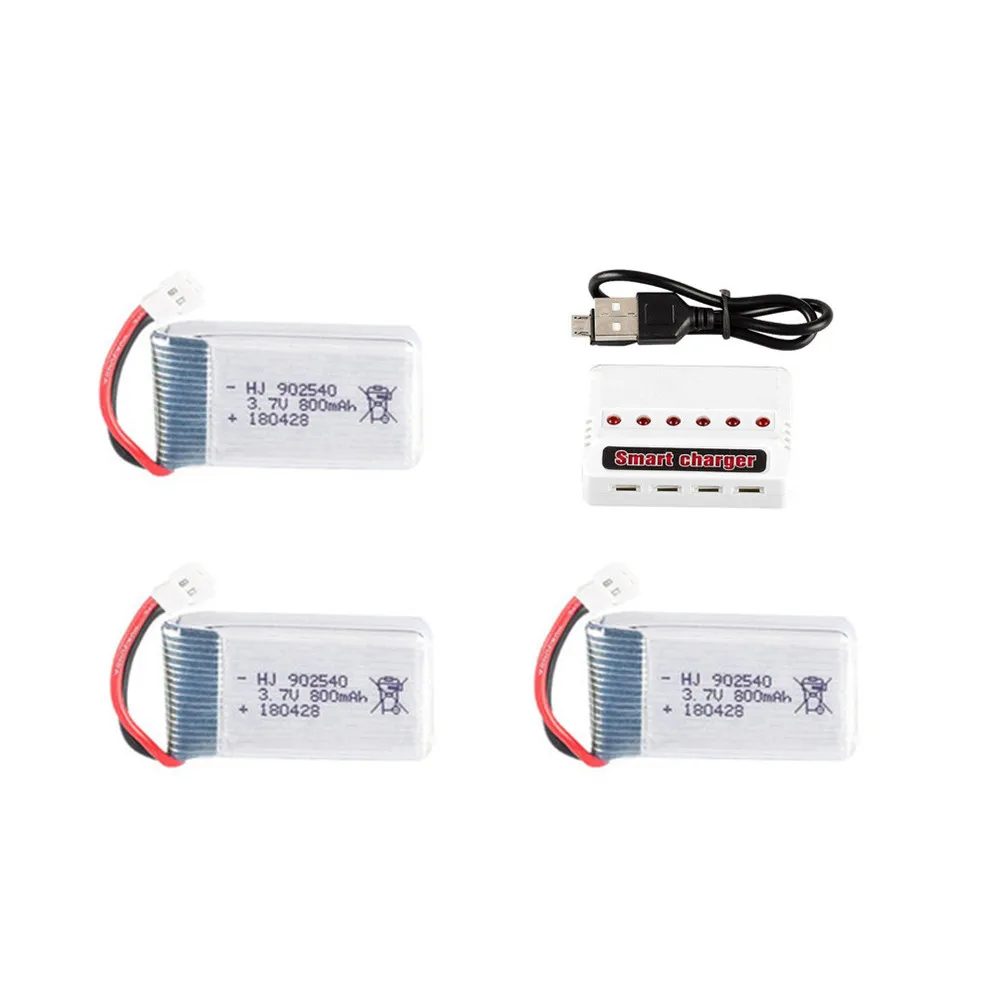 3,7 V 800mAh Lipo батарея для Syma X5 X5C X5SC X5SW TK M68 MJX X705C SG600 RC Квадрокоптер Дрон запасные части 902540 3,7 v батарея - Цвет: Прозрачный