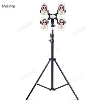 

Tripod light stand mobile phone holder universal live floor-standing tripod folding double multi-camera CD50 T07