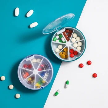

Medicine Pill Case Splitter Tablet Storage Organizer Medicine 7 Day Pill Container Container For Vitamin For Travel Pill Box