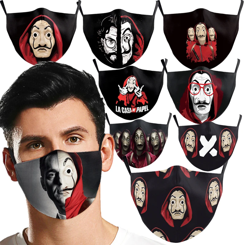 La casa de papel Сезон 3 House of Paper деньги Heist El Profesor косплей с маской для лица взрослых