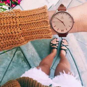 

2020 Ladies Bracelet High-end Quartz Watch Stainless Steel Luminous Dial Leisure Watch Leather Casual Wrist Watch Reloj Mujer