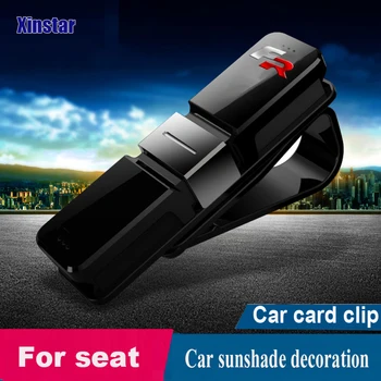 

PC car glass clip car sunshade sticker for Seat leon FR+ Cupra Ibiza Altea Exeo Formula Racing Car Accessories