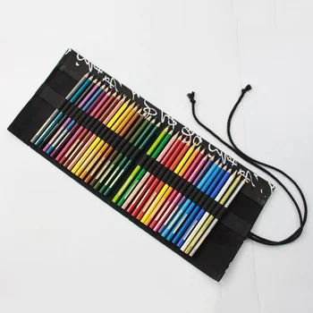 

1 Pc Rolling Pencil Bag Creative Calligraphy Portable Pencil Pouch Roller Bind Organizer for Students Artist Painters