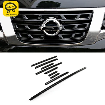 

CARMANGO for Nissan Patrol Y62 Auto Car-styling Refit Front Hood Net Cover Grills Trim Stickers Covers Exterior Accessories