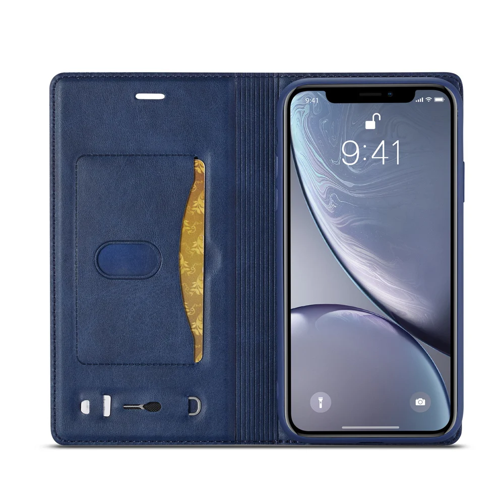 Чехол xs для iPhone 8 7 X XR Book max 6 6S Plus, Роскошный чехол из натуральной кожи с откидной крышкой, высококачественный кошелек для телефона