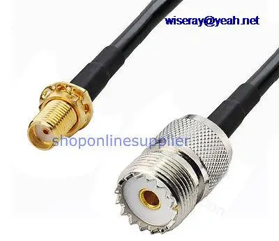 DHL/EMS 50*3 фута РФ косичка гнездо SMA UHF SO-239 женский RG58-A7