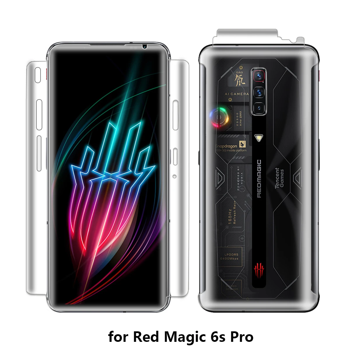 Гидрогелевая пленка 100D для Nubia Red Magic 6s pro 6R защитная переднего и заднего экрана из