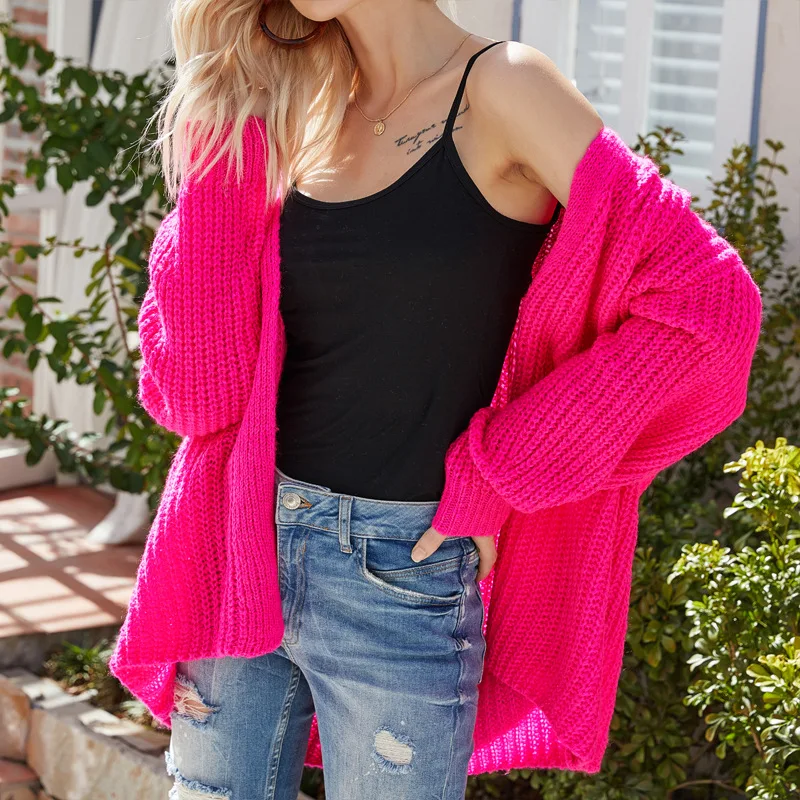Autumn Winter Women Cardigan Knitted 