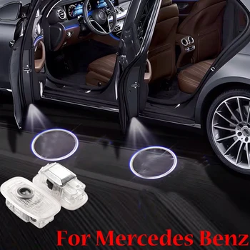 

2 Pcs Car Door Light Courtesy Logo Laser Projector For Mercedes Benz E Coupe CLA CLS Class C238 C118 C257 2017 2018 2019 2020