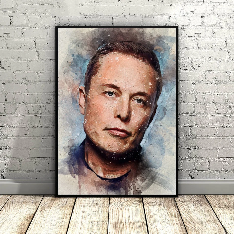 Elon Musk Art Холст плакат картина для гостиной Прямая поставка