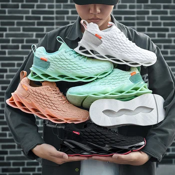 

New men's outdoor running shoes jogging high quality fashion casual sneakers sports breathable blade sneakers