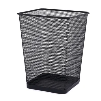 

Square Mesh Wastebasket Trash Can of Small and Large Size for KItchen Bedroom Office and Home Use