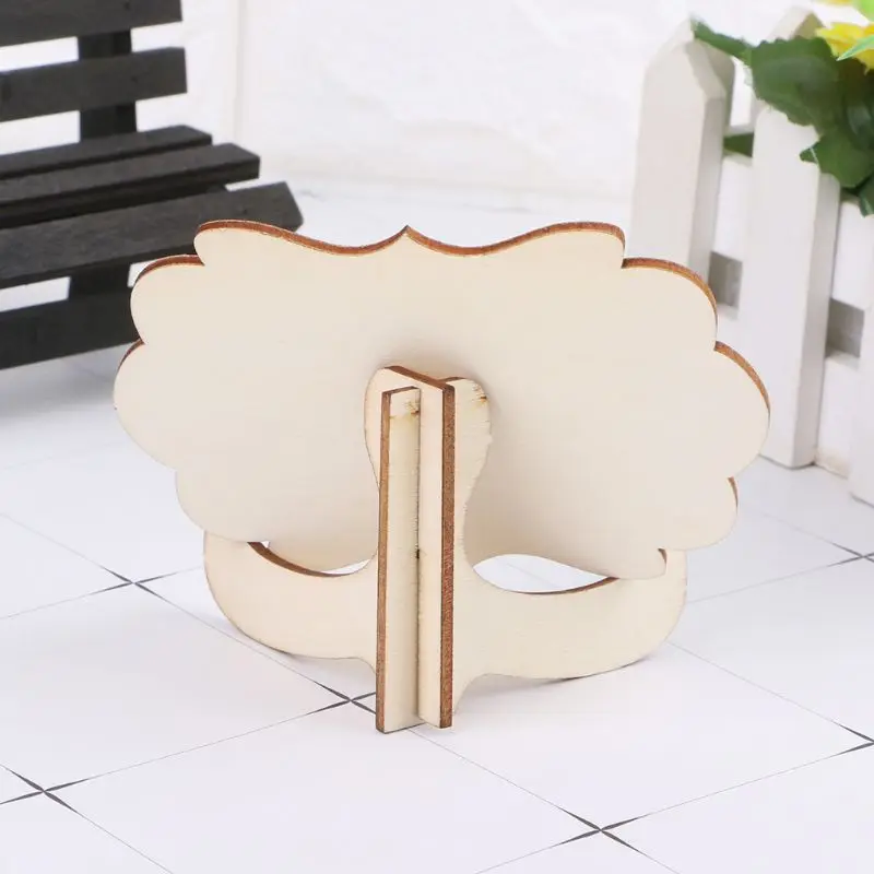 10pcs Wooden Mini Blackboard Butterfly Shape Table Sign Memo Message Stand Chalk Board Wedding Party Decoration Supplies LX9A