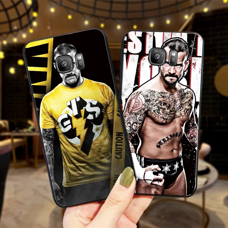 Cm Punk For Samsung Galaxy S6 S7 Edge S8 S9 S10 PLUS NOTE 8 9 M10 20 30 Phone Case | Мобильные телефоны и аксессуары