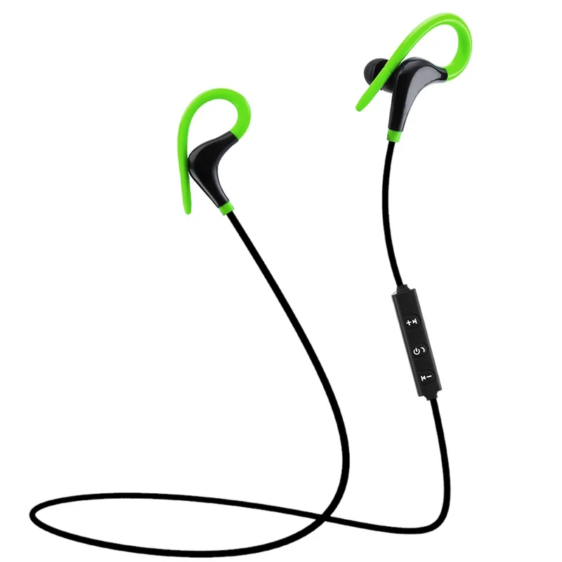 Bluetooth наушники, Спортивные Беспроводные наушники, bluetooth-гарнитура с защитой от пота, Супер басы, наушники с микрофоном для iPhone, Xiaomi, samsung - Цвет: Green