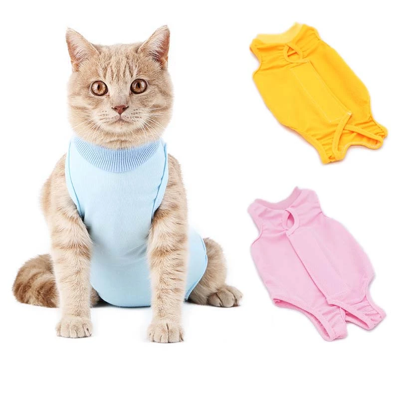 Cotton Pet Surgery Rehabilitation Clothing Post Operative Cat Clothes