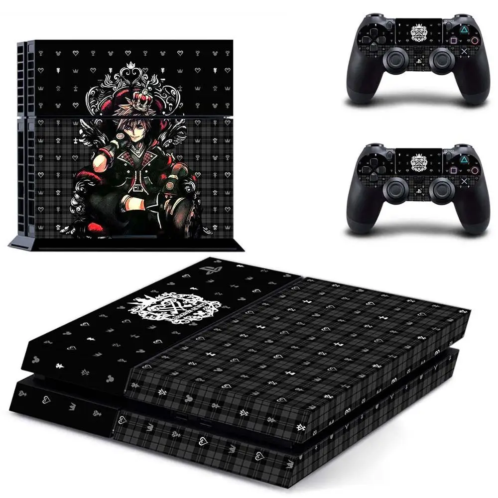 Kingdom Hearts Play station 4 наклейки s, PS 4 виниловые Наклейка для PS4 Pegatinas Adesivo для консоли playstation 4 и 2 контроллера - Цвет: GYTM2296