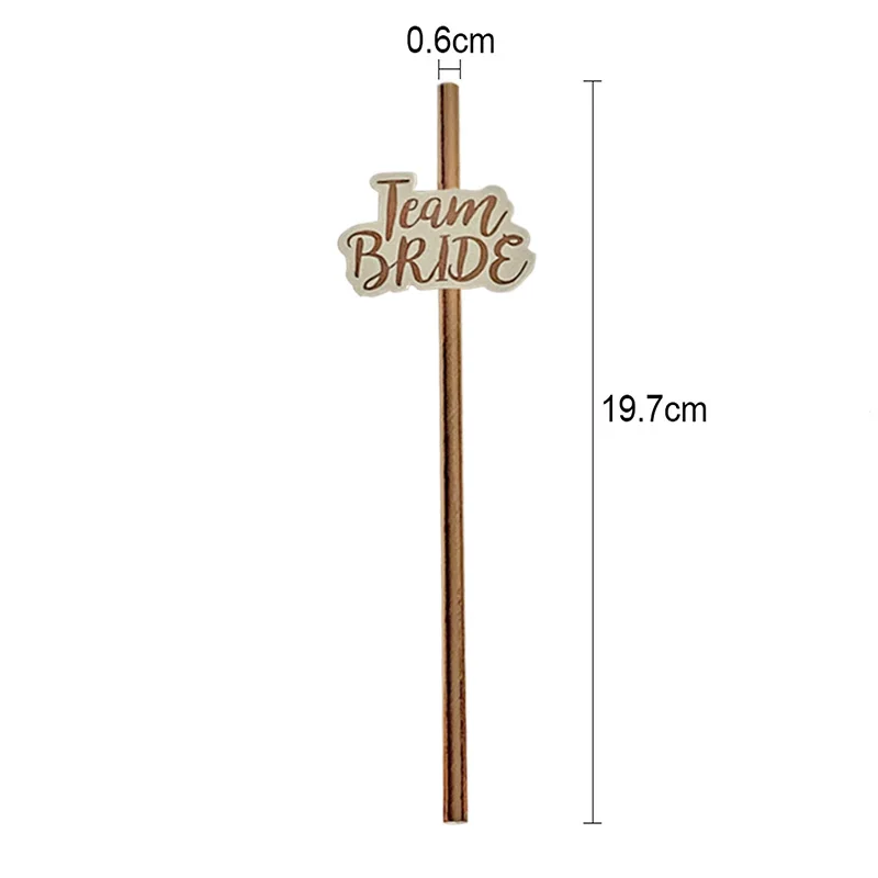 1pc Sposa 11Pc Team Bride 12Pcs Sposa per essere cannucce per feste addio al nubilato festa di nozze addio al nubilato decorazione forniture - immagine 6