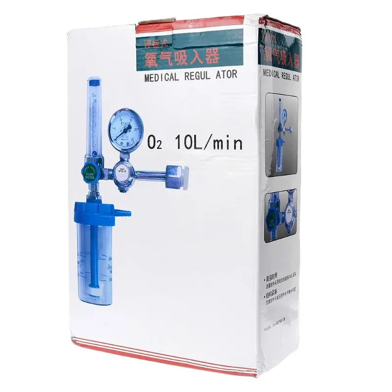 Pressure Regulator gas pressure regulator O2 Medical Oxygen inhaler Pressure Reducing Valve Oxygen Meter G5/8" 0-10L/min
