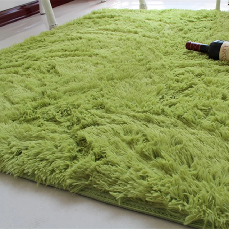 

Long Wool Carpet Living Room Coffee Table Bedroom Bedside Non-slip Floor Mat Door Household Soft Rectangle Breathable Convenient
