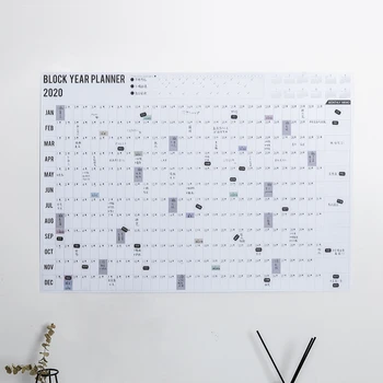

Coloffice 2020 Multifunction Calendar Barrel No Crease Wall Calendar Simple Year Plan Schedule Countdown Calendar Work Plan 1Set
