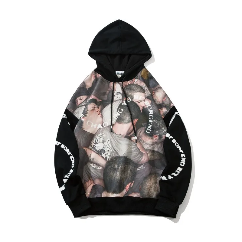 

Fall / Winter 2020 Hip Hop Hoodie Streetwear Style Men's And Women's Printed Loose Oversized Sports Casual Hoodied Sweatshirts
