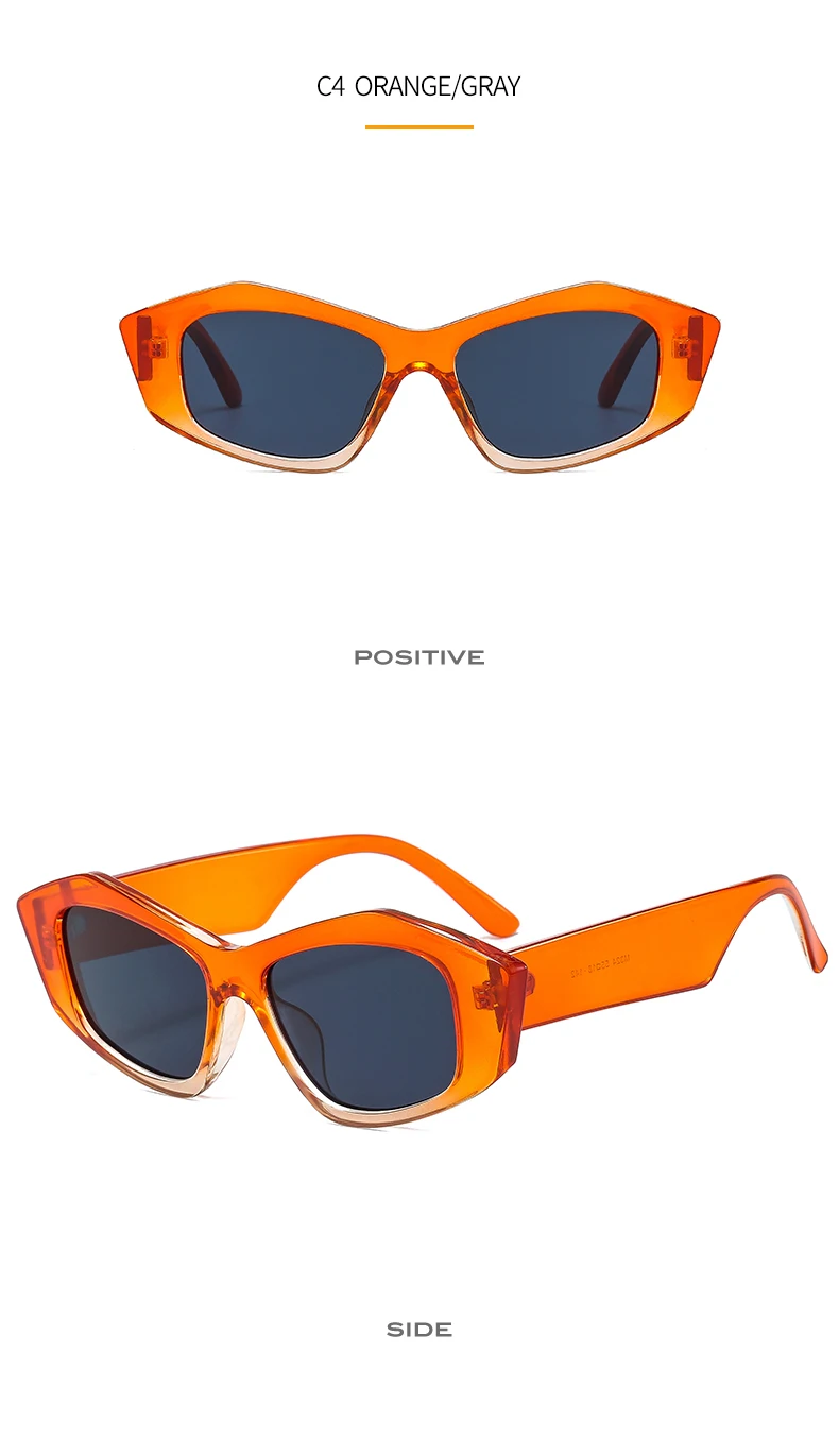 2021 New Fashion Cat Eye Sunglasses Women Men Cool PC Gradients Lens Leopard Zebra Pattern Trend Vintage Casual Sunglasses UV400 cute sunglasses
