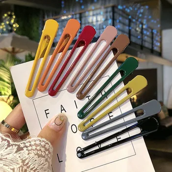 

Online Celebrity GIRL'S Side Clip Solid Color Simple Chopped Hair Headband Clip Hair Styling Accessories