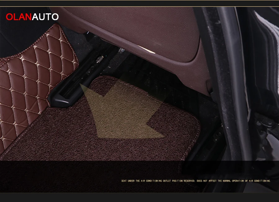 Индивидуальный автомобильный напольный коврик 2 слоя для Mitsubishi Pajero ASX Lancer SPORT EX Zinger FORTIS Outlander Grandis Galant автомобильный Стайлинг ног