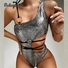 Сексуальные трусики бикини, боди, Цельный купальник для женщин, со змеиным принтом, монокини, с высокой посадкой, купальник для женщин, стринги, бикини, серебро