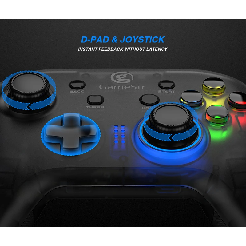 GameSir T4W контроллер ПК геймпад Проводная игровая площадка турбо функция двойная