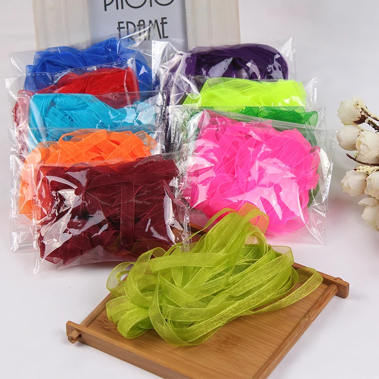 10mm Organza Ribbon DIY Gift Packaging Craft Decorative Tapes Apparel Sewing Fabric Bow Wedding Party Decoration 10Meters | Дом и сад