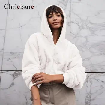 

CHRLEISURE Women Casual Hoodies Hooded Long Sleeve Sweatshirt Women Loose Autumn Sweatshirt