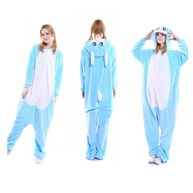 Flannel-Warm-Sleepwear-Rabbit-Animal-Pajamas-Women-Kigurumi-Long-Sleeve-Hooded-Animal-Rabbit-Onesie-One-Piece