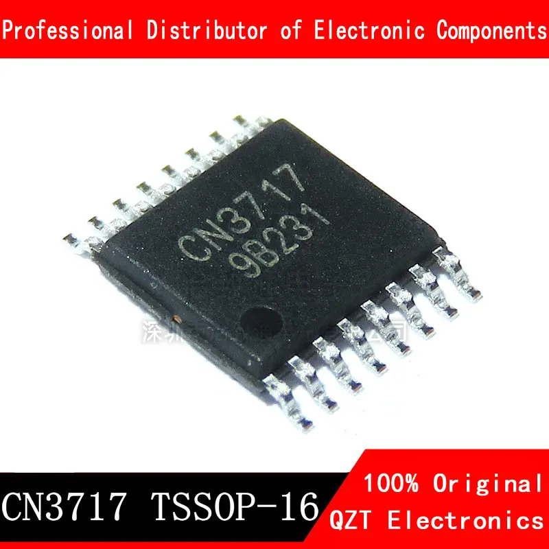 10pcs/lot CN3717 CN 3717 TSSOP16 lead-acid battery charging IC chip 5A current new original In Stock single chip ups power supply module 18650 lithium battery boost charging and discharging 1 8v 3 3v 5v type c interface