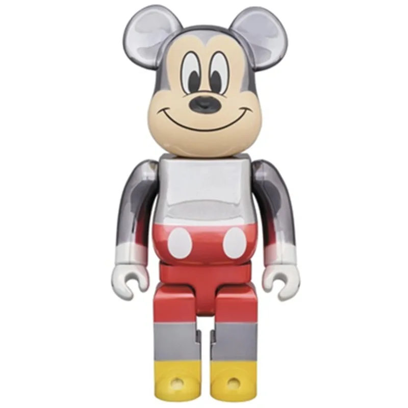 

11inch 400% Bear x Disney Mickey Minnie PVC Action Figure Anime Figure Model Desktop Decor Toys Children Birthday Gifts X4376