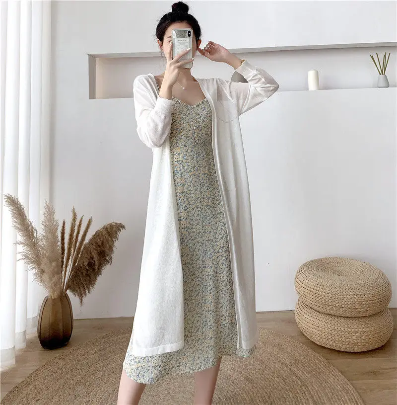 Spring Summer Knit Thin Sunscreen Clothes Women's Full Sleeve Loose Long Anti-Ultraviolet Shawl Coat Air-Conditioning Top zh539 |