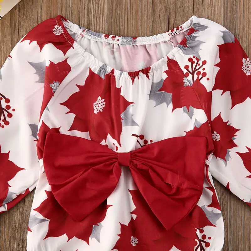 Комбинезон с цветочным рисунком для маленьких девочек; коллекция года; Классический хлопковый комбинезон с длинными рукавами в испанском стиле для новорожденных; цельнокроеный красный комбинезон с бантом