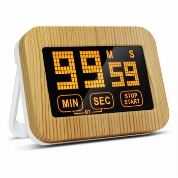 

LCD Touch Screen Kitchen Timer Magnetic Digital Count Up And Down Timer Cooking Movement Reminder Electronic Alarm Clock^