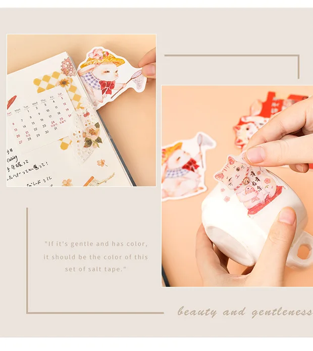 20 компл./лот Kawaii канцелярские наклейки бронзового цвета милое животное дневник декоративные Мобильный наклейки Скрапбукинг ручные поделки наклейки
