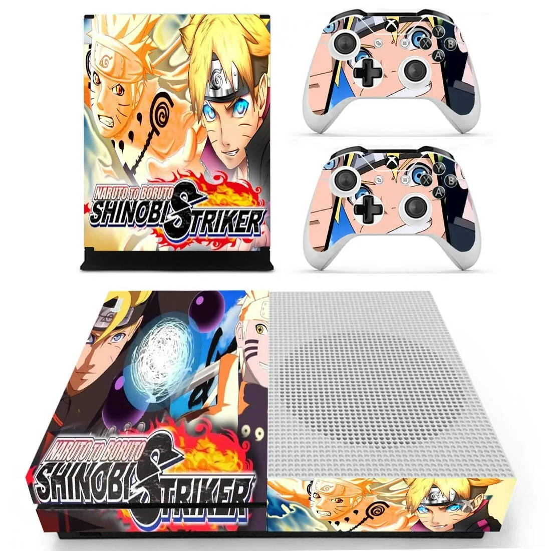 Наклейка s Наруто для Xbox One S кожа Виниловая наклейка наклейки Pegatina для Xbox one тонкая консоль и два контроллера