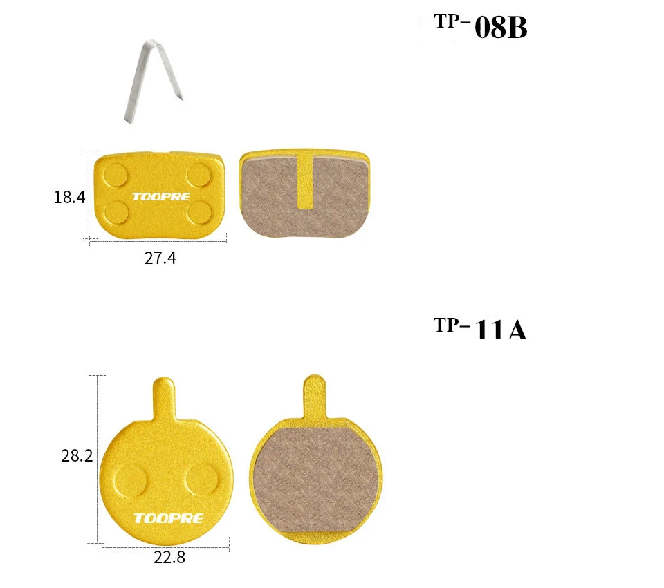 1 Pair/2pcs Mountain Bike Cycling Metal Disc Brake Pads All Metal Oil Disc Brake Bicycle Parts