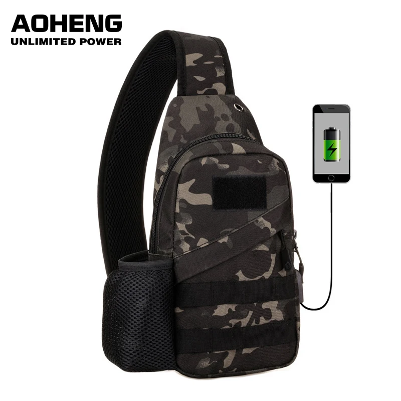 Уличные военные тактические поясные сумки usb зарядка сумка на плечо Molle нейлоновые тактические сумки нагрудная сумка через плечо армейская сумка