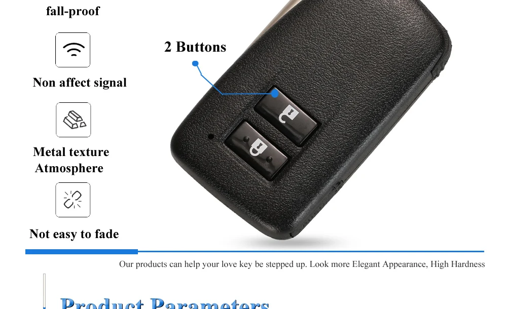 Jinyuqin 2/3/4 pulsante copertura Shell chiave auto remota per Lexus NX GS RX IS ES GX LX RC 200 250 350 LS 450H 300H sostituzione custodia chiave - Hd3ee47cef0734f75903b23d7c1165fd1i