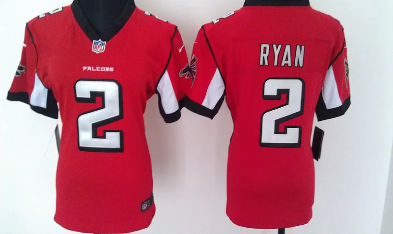 Синий Women Lady Atlanta s,#24 Devonta Freeman#22 Keanu Neal#11 Julio Jones#2 Matt Ryan 24 Devonta Freeman Jersey - Цвет: Синий