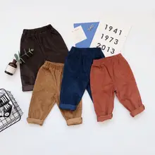 Sb0503 г. Осенняя одежда новые продукты детские вельветовые брюки детские повседневные брюки