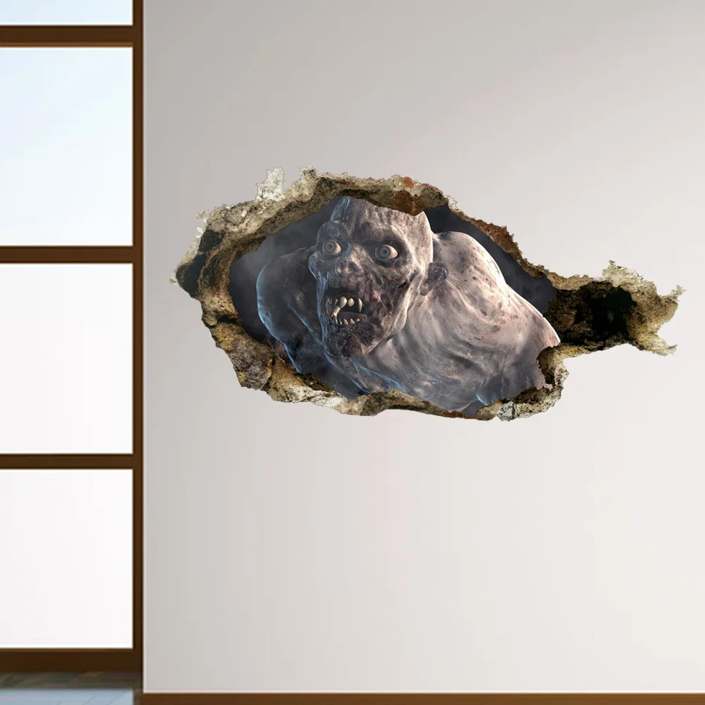 New Style Creative Ghost Hand Zombie Halloween Wall Stickers Horror Glass Shopping Window Living Room Bedroom Wall Stickers